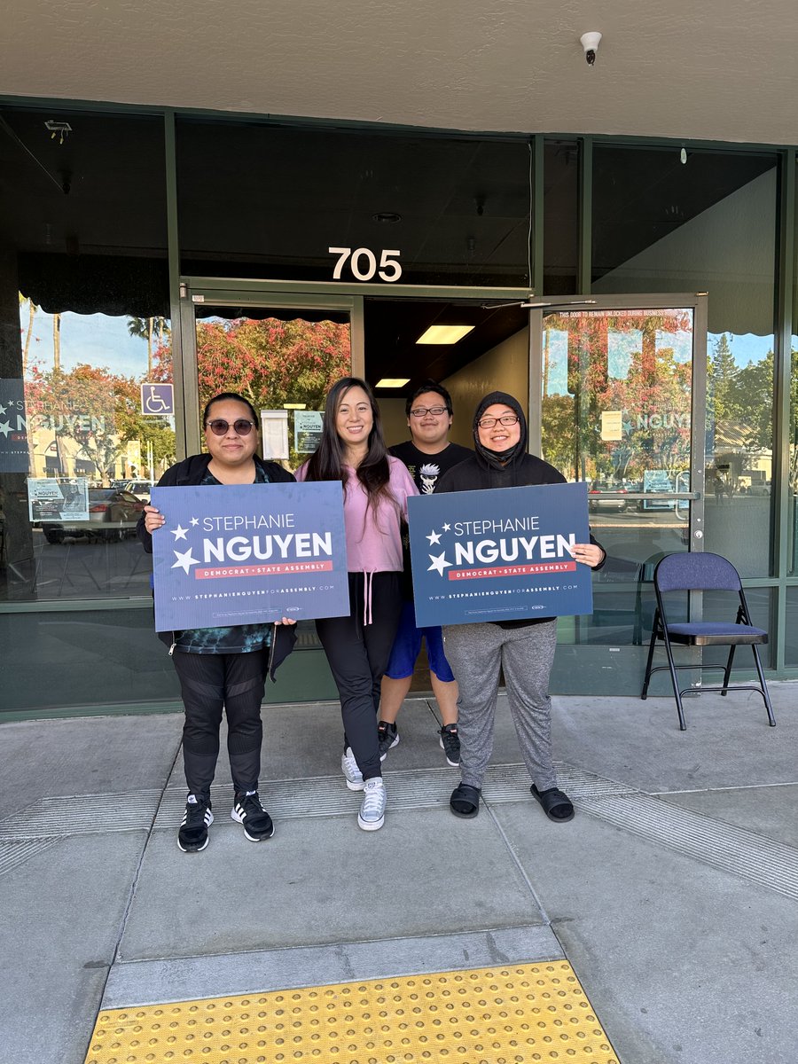 Our weekend #StepsWithSteph is strong! Thank you to all the #TeamSteph volunteers for coming out this weekend. We are still out walking and talking, say Hi to us when you see us! #WinforNguyen