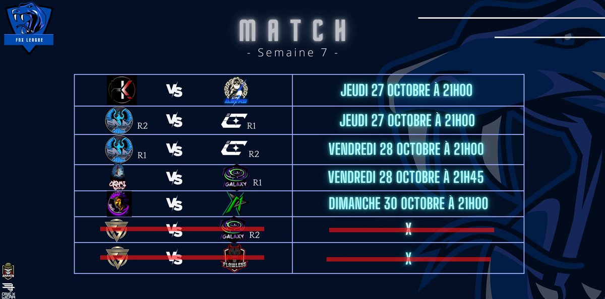 Ce soir un match au RDV !

<a href="/M4GIC_TEAM/">Team M4GIC</a> 🆚 <a href="/NeosEsport/">APE Neos Esport</a>
21h
Cast: @akli_chbn
twitch.tv/fnx_akli