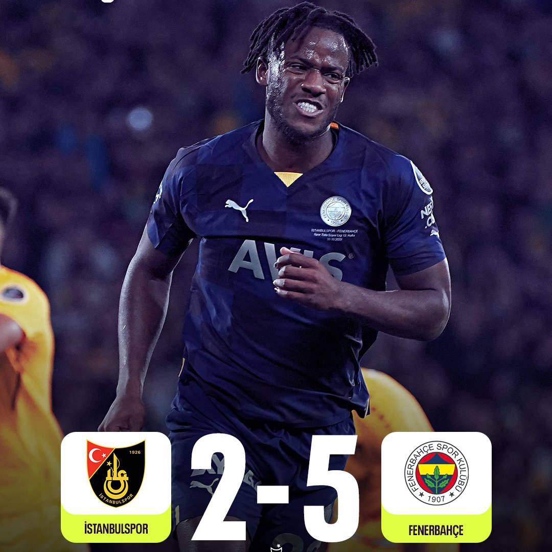 Muazzam maç, muhteşem galibiyyet. Michy Batshuayi 3 gol 1 asistle oynadı. Süper Lig'de ilk kez Hat trick yaptı. Aynen kardeşim direkler sizin oldu golleri bizim. Tebrikler TAKIM 💪💛💙 #ISTvFB #FenerinMaçıVar