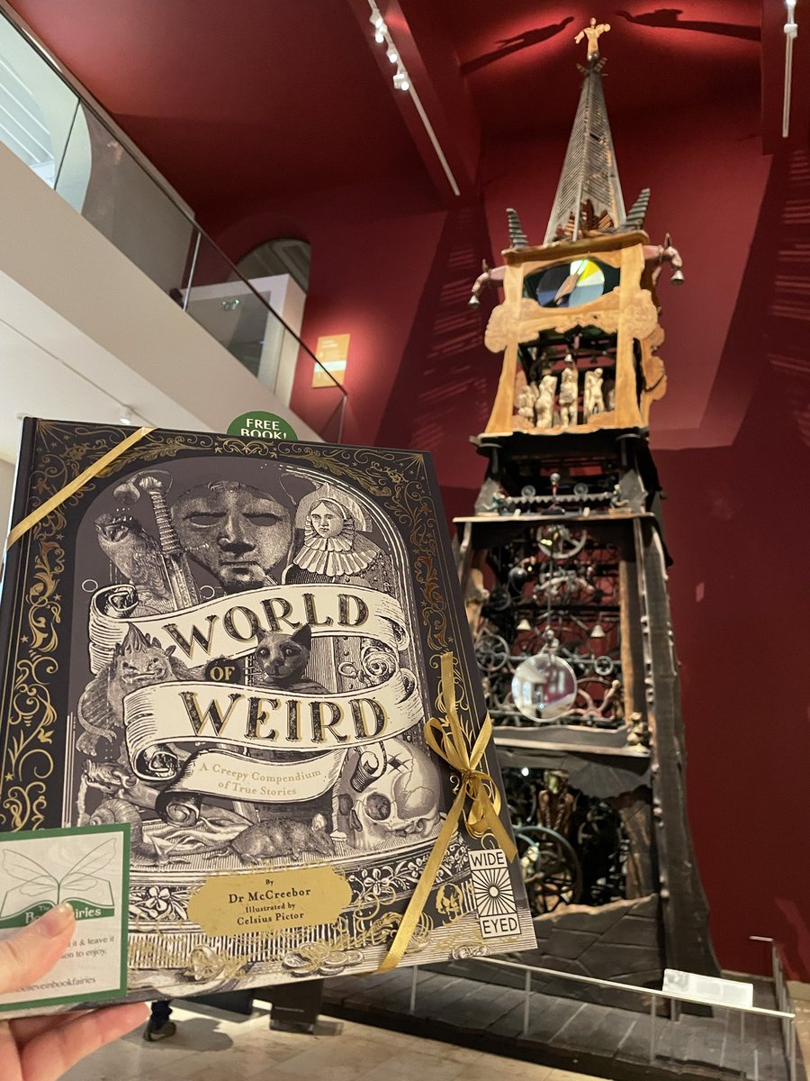 Jennife09761350's tweet photo. ‘A Creepy Compendium of True Stories’

#TheBookScaries are out in #Edinburgh with some great books!

This book fairy left a copy of #WorldofWeird for a lucky finder this spooky season @NtlMuseumsScot 🎃 

@the_bookfairies @BookfairiesEdin @BookfairiesScot @QuartoKids https://t.co/tBZJqXP8Qv