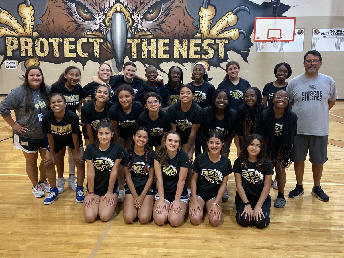 So excited to get our 2022-2023 basketball season started! We have a great group of girls this year. <a href="/BJHGirlsAth/">BJHGirlsAthletics</a> <a href="/BJHAthletics/">Briscoe Athletics</a> <a href="/briscoe_eagles/">Briscoe Junior High</a>