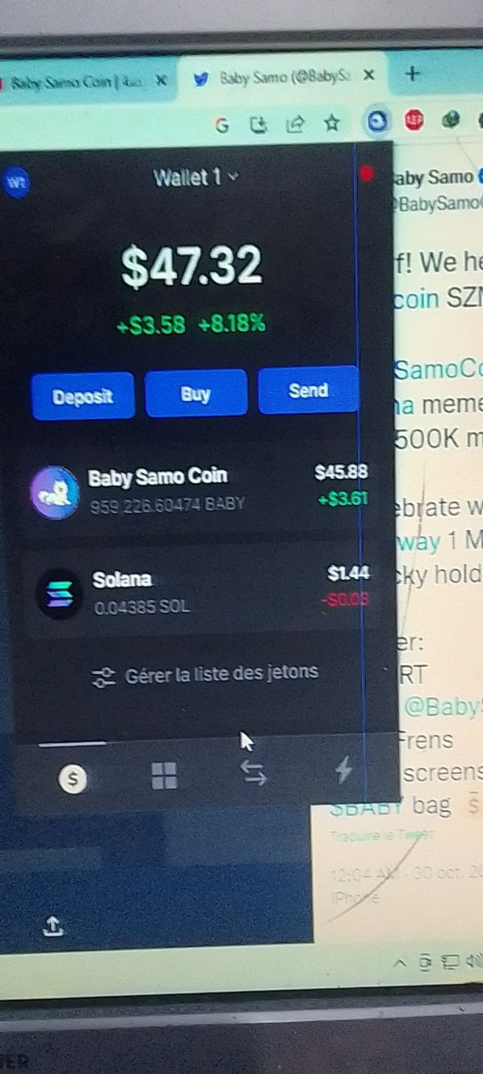 HBatyj's tweet photo. @BabySamoCoin 3RVkZyb3VyoCxj3pYCW2sv7482jqQKCowMt7gejw3FSN https://t.co/EXcsw1ePNA