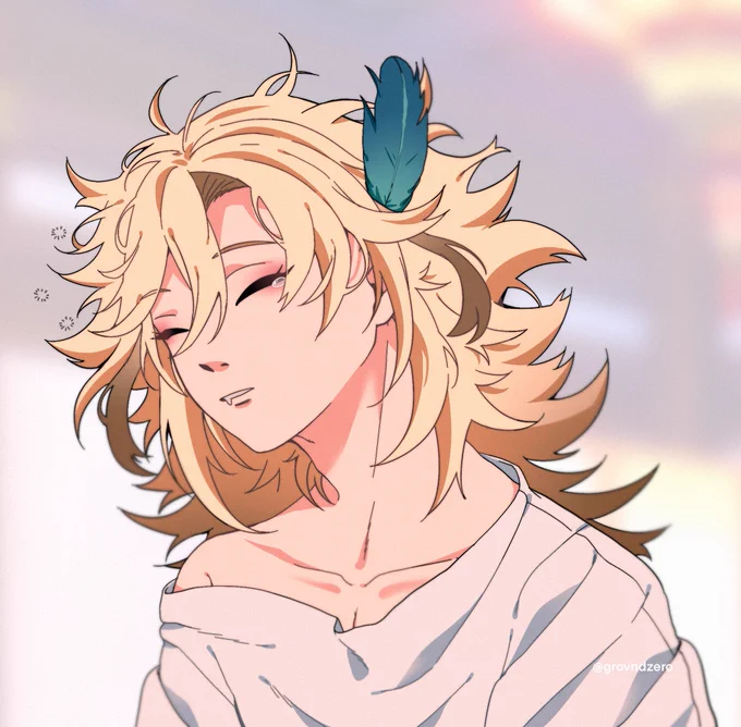 obsessed with the fact that all that hair is being held back by tiny hairclips#kavehtham #haikaveh #原神 #kaveh #Genshinlmpact 