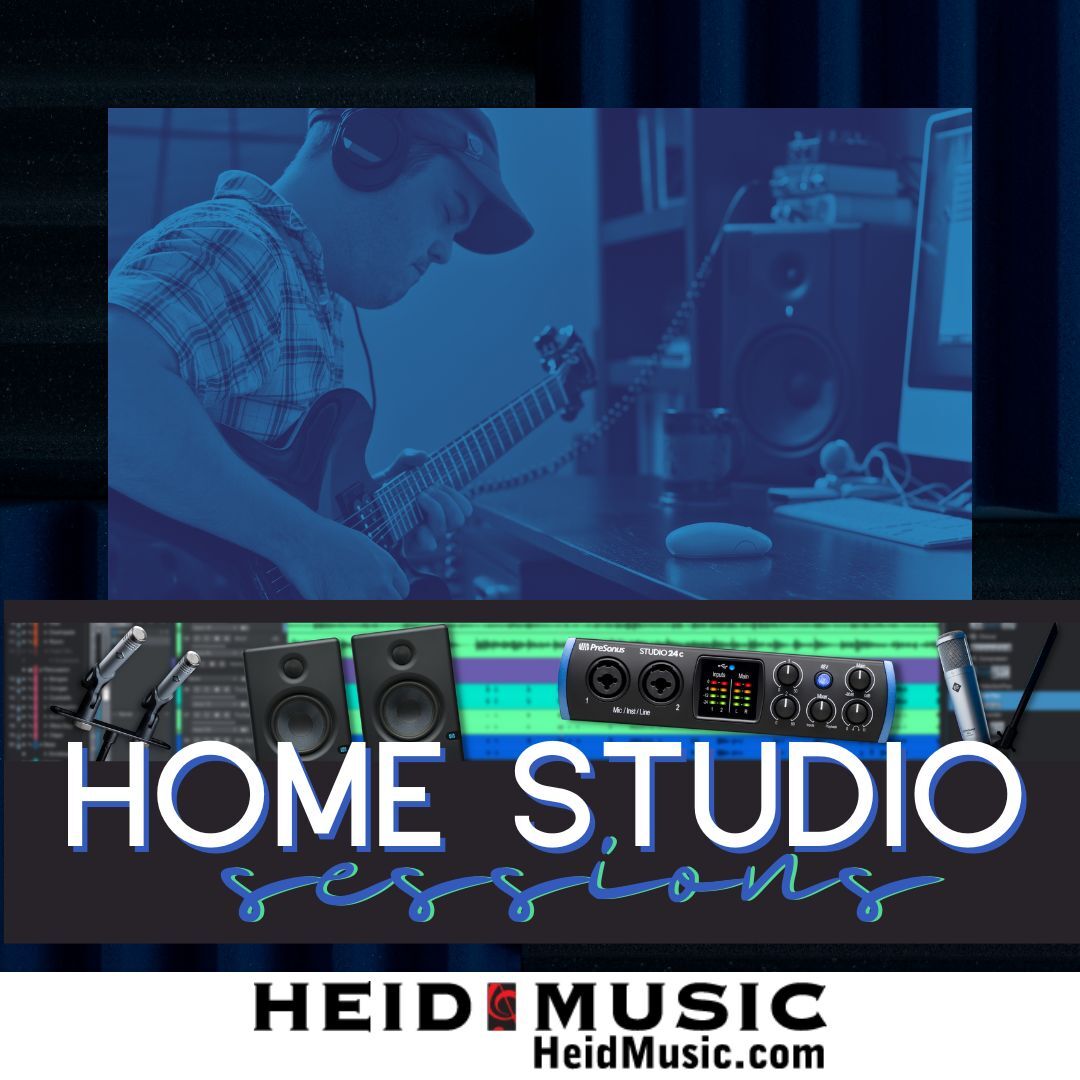 Are you ready to equip your home studio, self-produce demos, or record and share performances? Join us at Heid Music Appleton to learn more about the tools and techniques that will help!
To learn more and register, click here: heidmusic.com/recording-basi…