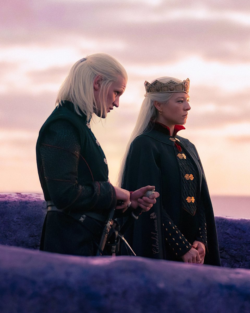 The Queen and her King Consort. 👑#HouseOfTheDragon #HoTD #HouseOfTheDragonHBO #Daemyra #RhaenyraTargaryen #DaemonTargaryen