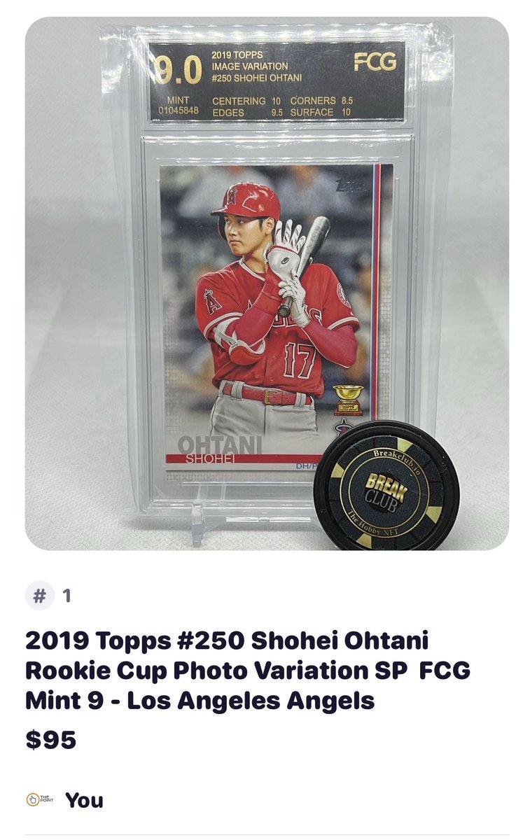 Available in Midwest Box Breaks Marketplace on the @isocommerce platform 👇 2019 Topps #250 Shohei Ohtani Rookie Cup Photo Variation SP FCG Mint 9 - Los Angeles Angels for $95.00. 1 available. Follow me and reply with #iso 139 to claim and purchase!