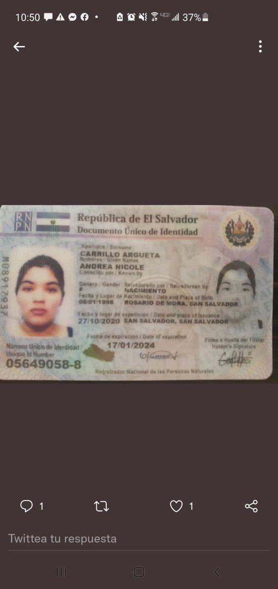 ChinochinoEm's tweet photo. Abro Hilo Quiero hacer pública una denuncia de estafa,  por parte de Andrea Nicole Carrillo Arqueta junto a su esposo Walter Orlando gutierrez aldana @nayibbukele @PNCSV @Director_PNC @FGR_SV fuimos víctimas de estas personas https://t.co/uj3fS4jqIb