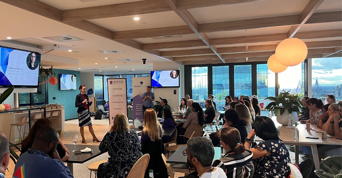 CyberCX (@cybercx) on Twitter photo We were delighted to host the first CyberCX & <a href="/awsn_au/">AusWomenInSecurity</a> event at our Sydney office, with <a href="/KMansted/">Katherine Mansted</a> discussing the future of geopolitics in our region and how they will impact cyber risk.
Thanks to all who joined us!
#cybersecurity #womenincyber We were delighted to host the first CyberCX & <a href="/awsn_au/">AusWomenInSecurity</a> event at our Sydney office, with <a href="/KMansted/">Katherine Mansted</a> discussing the future of geopolitics in our region and how they will impact cyber risk.
Thanks to all who joined us!
#cybersecurity #womenincyber