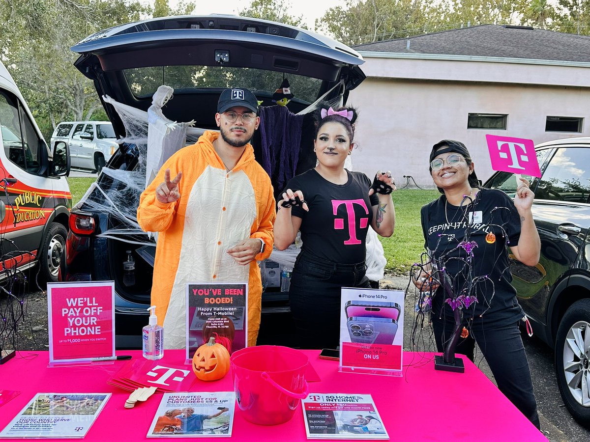 Trunk or Treat was a huge success! We got to connect with some awesome families and local businesses! Thank you to everyone for the having us! Happy Halloween! 👻🎃 <a href="/TitusvilleFire/">Titusville Fire Dept</a> <a href="/Titusville/">City of Titusville</a> <a href="/TalkOTitusville/">Talk of Titusville 🌴🚀</a> <a href="/sierranatale/">Sierra</a> @theDopestdork @JayyFromTmobile <a href="/cannlee17/">Christy Lee</a> <a href="/emilynellf/">Emily Fyne</a>