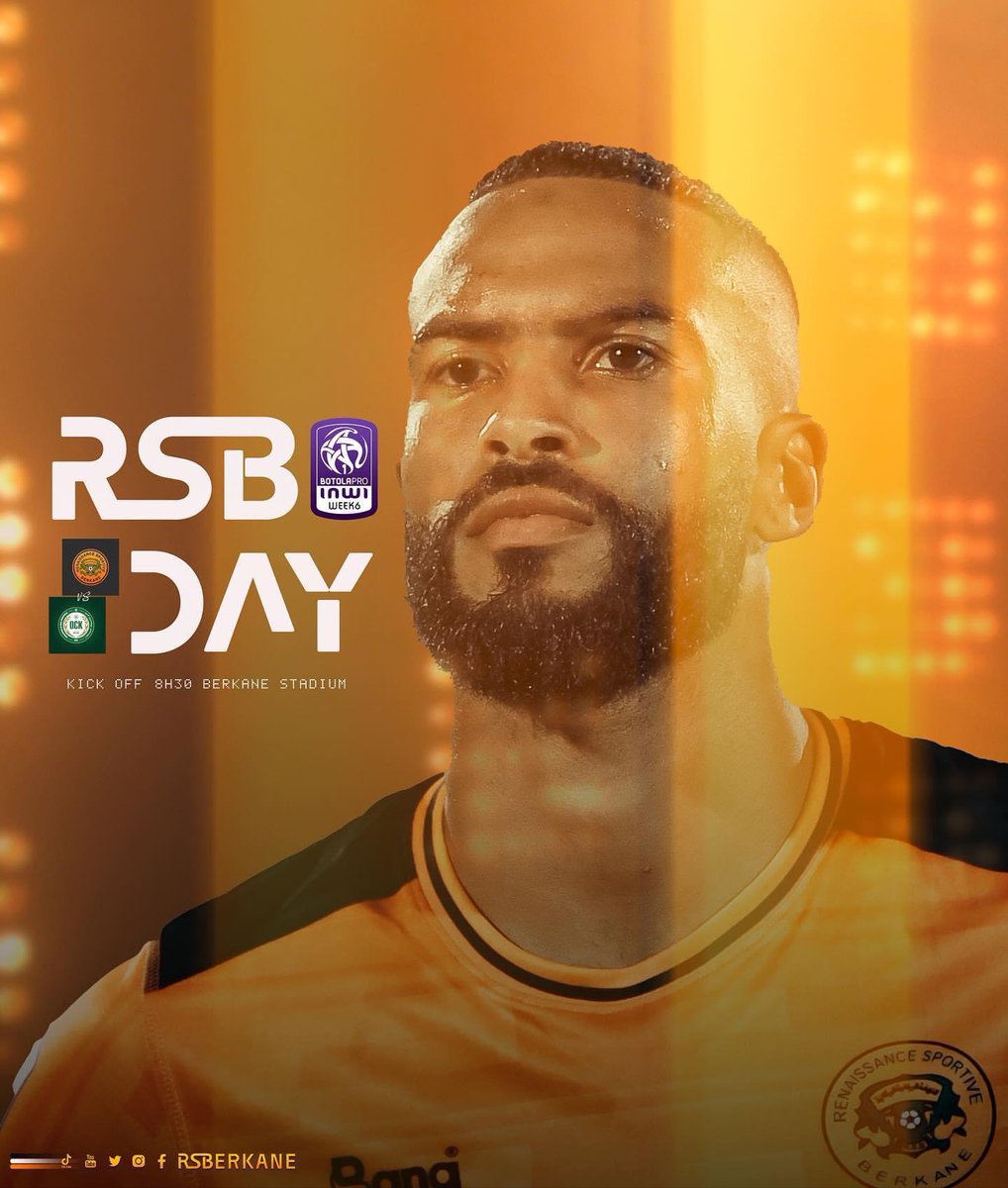 ⚽️ RSBDAY ⚽️

🆚 OCK 
📱 #RSBOCK  || ⌚️ 8h30 PM 

#BotolaProINWI 🟠⚫️⚪️ #GoRSBGo