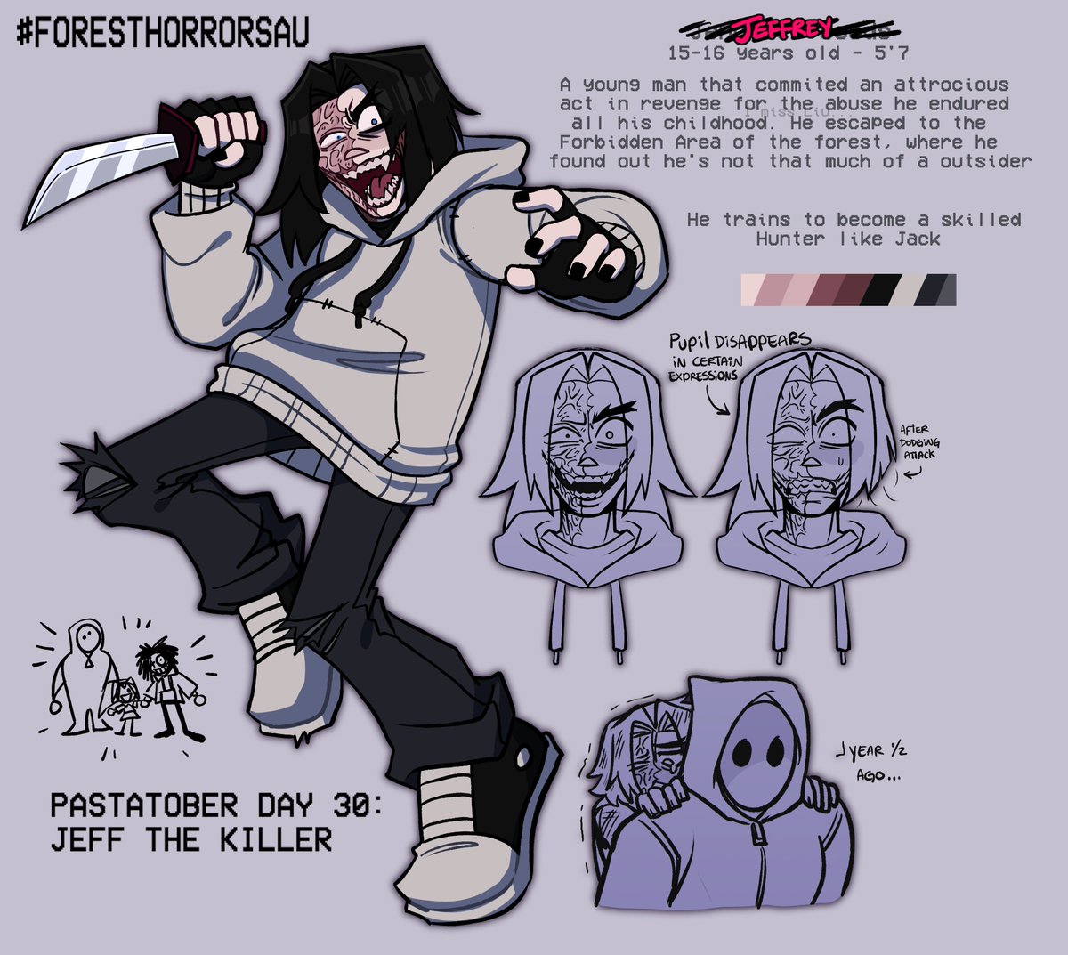 PASTATOBER 30: Jeff The Killer by FoxiesBitCoin on Newgrounds