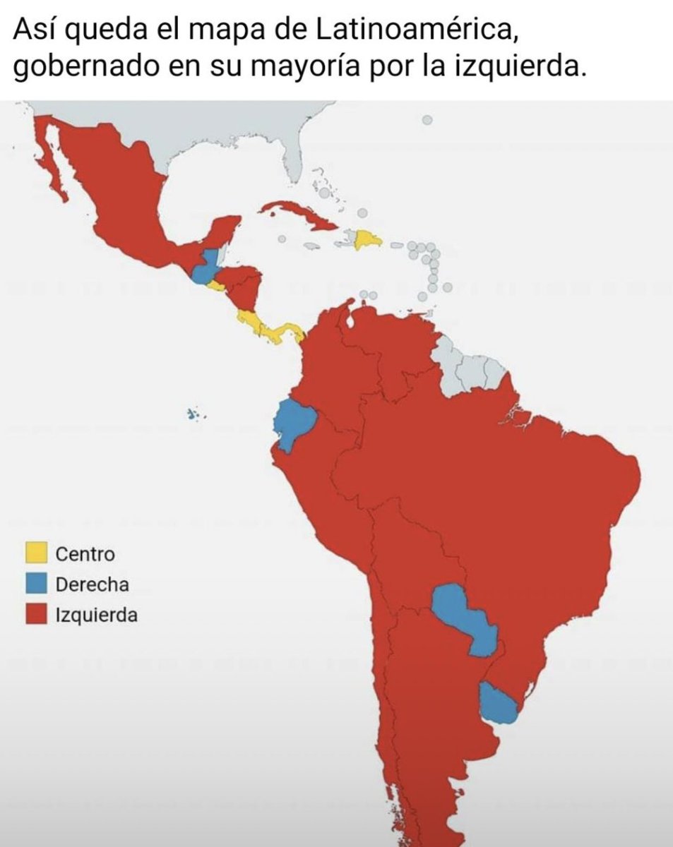 pachecomentando's tweet photo. Latinoamérica hoy tras la victoria de Lula se pinta de rojo 🔴⚫️

#brasil #LulaPresidente2022 #Lula #LulaPresidente1️⃣3️⃣ #LulaPresidente https://t.co/VsuFzLITIo