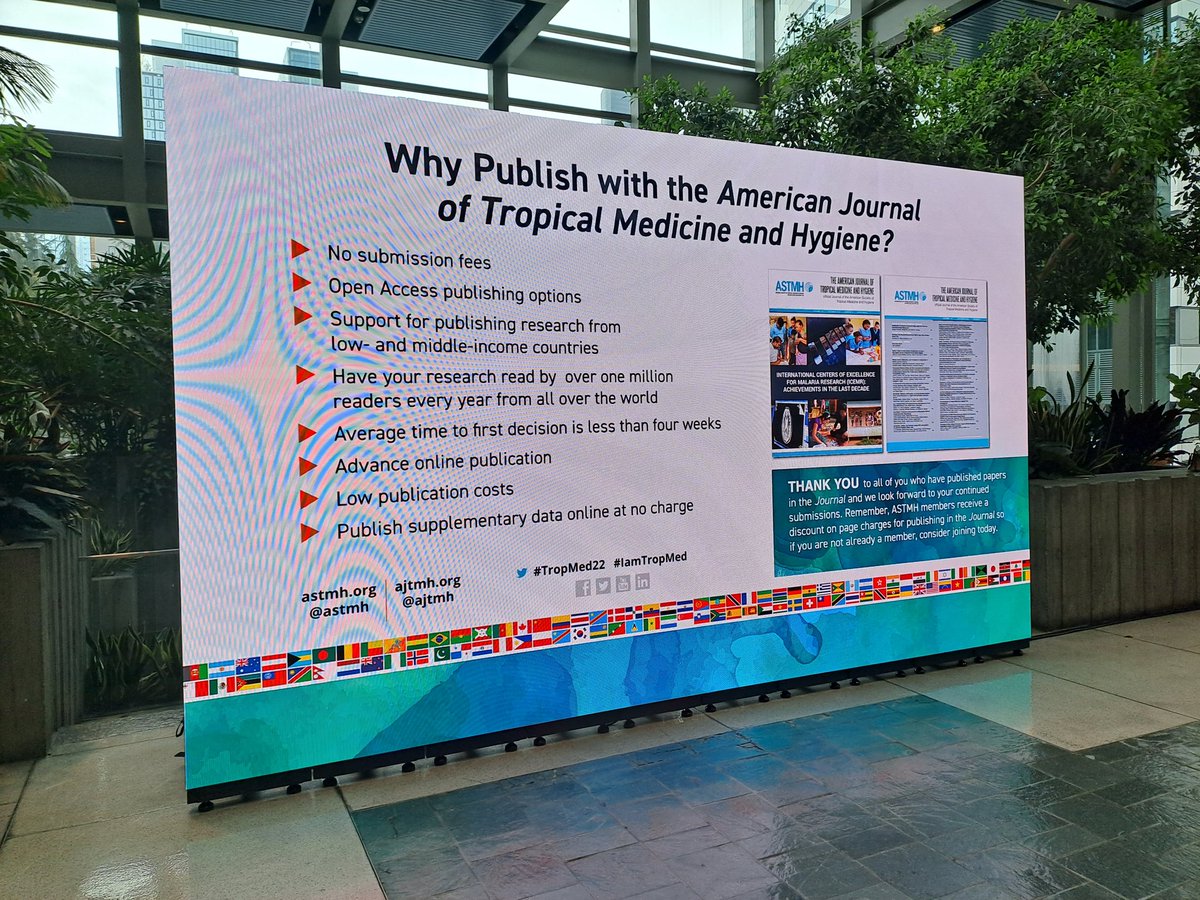 .... and it begins... I wish a great #TropMed22, @ASTMH ... to all  in-person and virtual attendees!