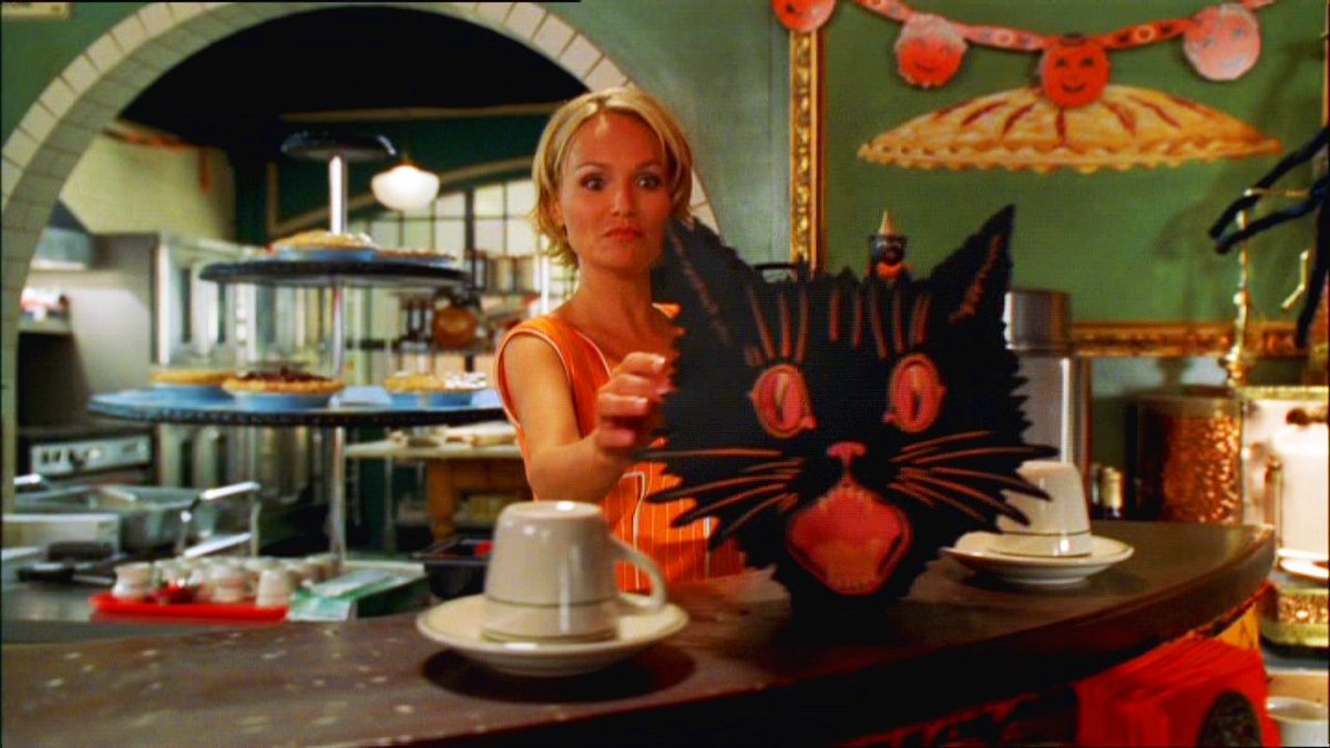 Guess who has got out the spooky decorations.