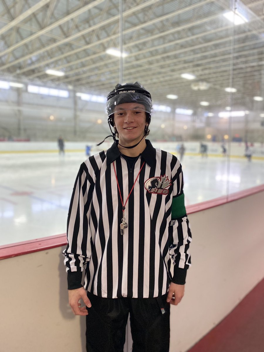 First Day on the job! <a href="/heo_officiating/">HEO Officiating Program</a> <a href="/HEOhockey/">Hockey Eastern Ontario</a> #ComeOnRef #HeyRef #attaboy #minorhockey