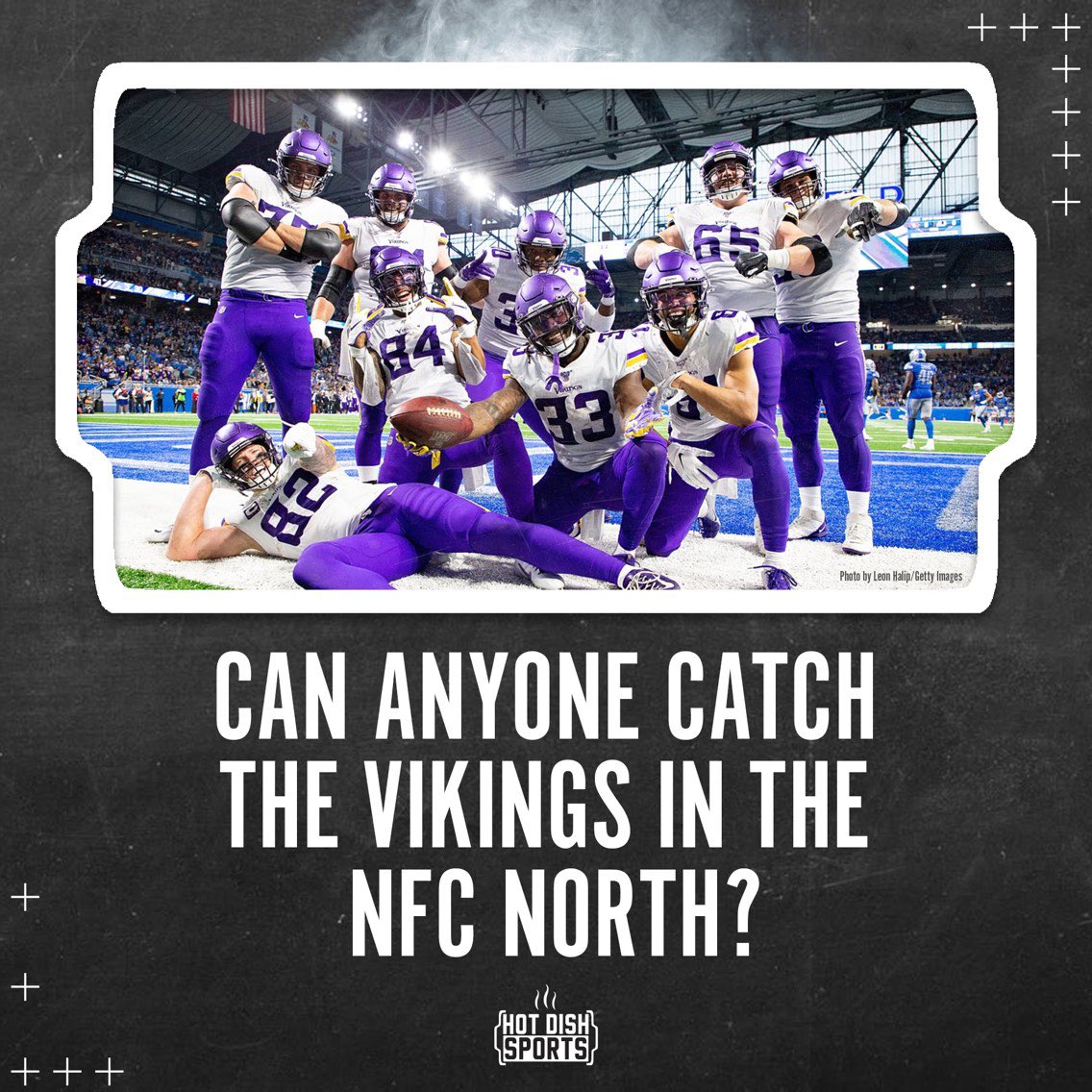 HotDishSportsMN's tweet photo. We know that know one can catch Kirk Cousins when he runs, what about the division? Kevin O’Connell is the man. #Skol #Vikings https://t.co/27pDMO1WVK