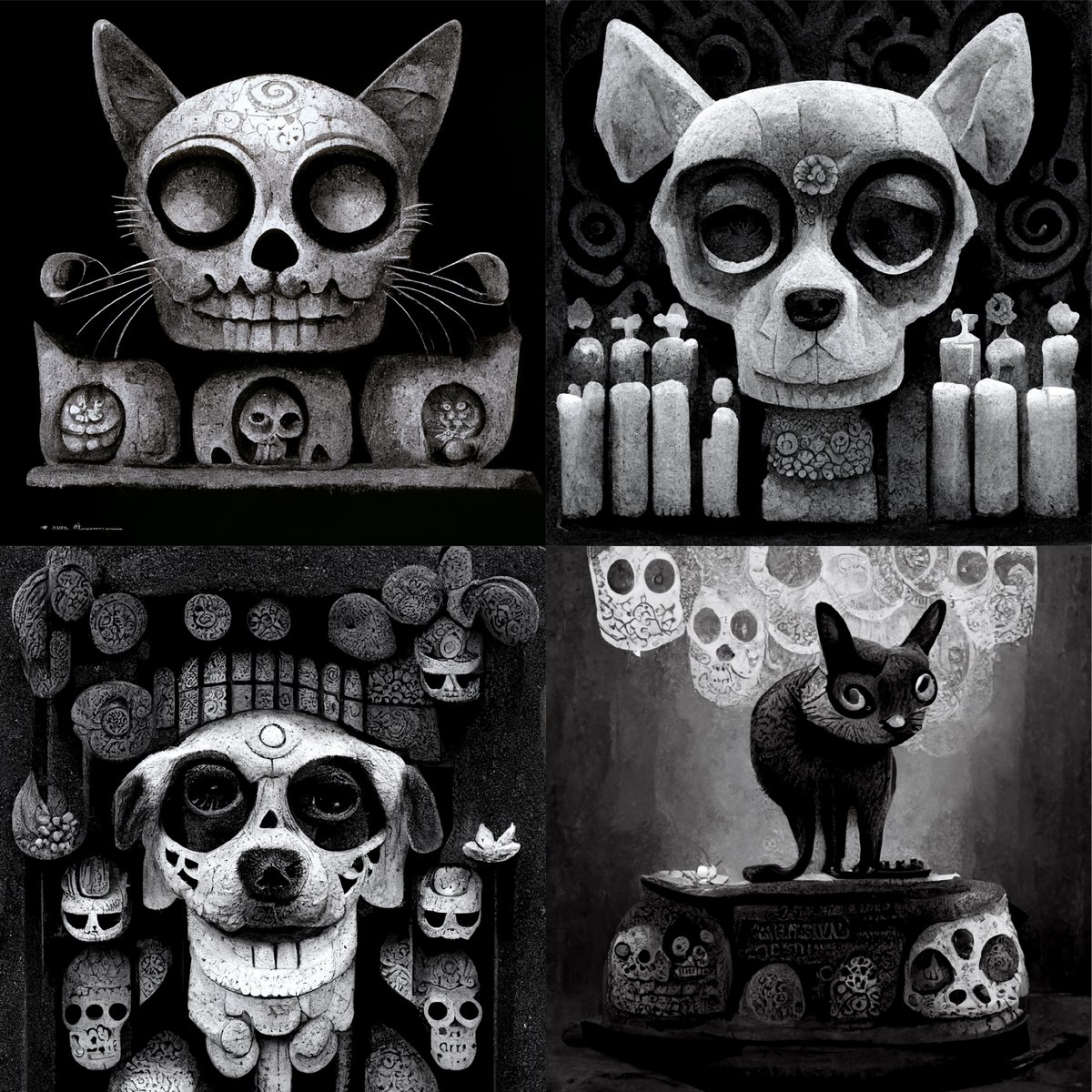 🌺 Reveal 🌺

💀 Get ready for the Dead and Beyond AI mint 
Each pet is included in the NFT collection of 1101 unique images generated with AI and enhanced with the human touch to bring them back to visit us during the day of the dead celebration. 🕯️

#DeadAndBeyondAI