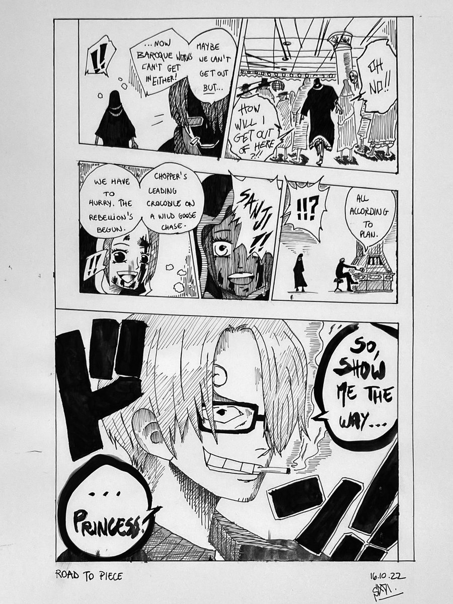 crowpepper's tweet photo. Voici ma planche pour le #RoadToPiece
J’ai voulu la refaire en full trames ✌🏼 https://t.co/OVkxEdF2nK