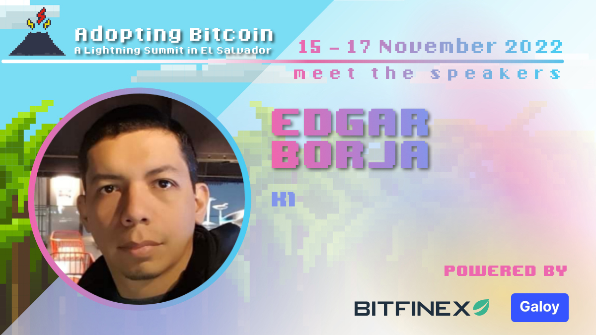 Adopting Bitcoin (@adoptingbtc) on Twitter photo ⚡Announcing <a href="/fireismyflag/">Edgar Borja</a> of k1.sv as a speaker at this year's Adopting Bitcoin conference in El Salvador🇸🇻!
Entrepreneurs of Bitcoin Country >> adoptingbitcoin.org/2022/speaker/E… ⚡Announcing <a href="/fireismyflag/">Edgar Borja</a> of k1.sv as a speaker at this year's Adopting Bitcoin conference in El Salvador🇸🇻!
Entrepreneurs of Bitcoin Country >> adoptingbitcoin.org/2022/speaker/E…