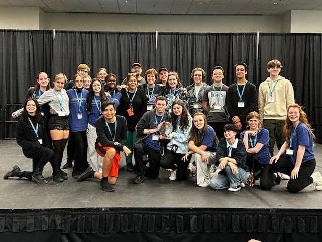 StaffordPlayers's tweet photo. First Place Champions!!!! Congrats to the cast and crew of METAMORPHOSES🤩🏆 https://t.co/Jj3W6lUM9p