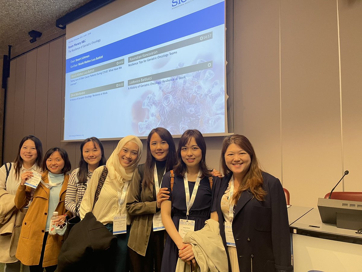 Angel_A_Pang's tweet photo. Blessed to have a multidisciplinary team of like-minded colleagues who share the same heart for geriatric oncology patients in SG. #GOLDENTEAM #NCIS #NTFGH #SIOG2022 

@SIOGorg 
@joeychienpharm @chunmeiling93 @ngyeanshin1 @nydiacamelia @matthewchen___ @vivianluah @Yao_Yao_11 https://t.co/qwPHqjbjms