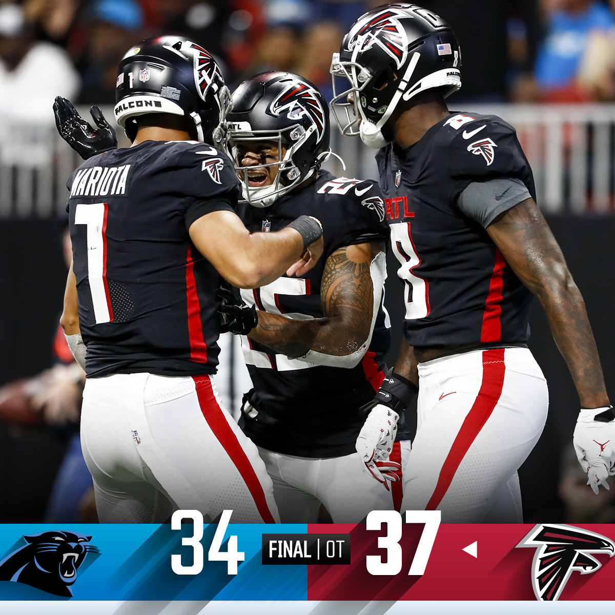NFL on Twitter "FINAL AtlantaFalcons take the NFC South lead! CARvsATL"