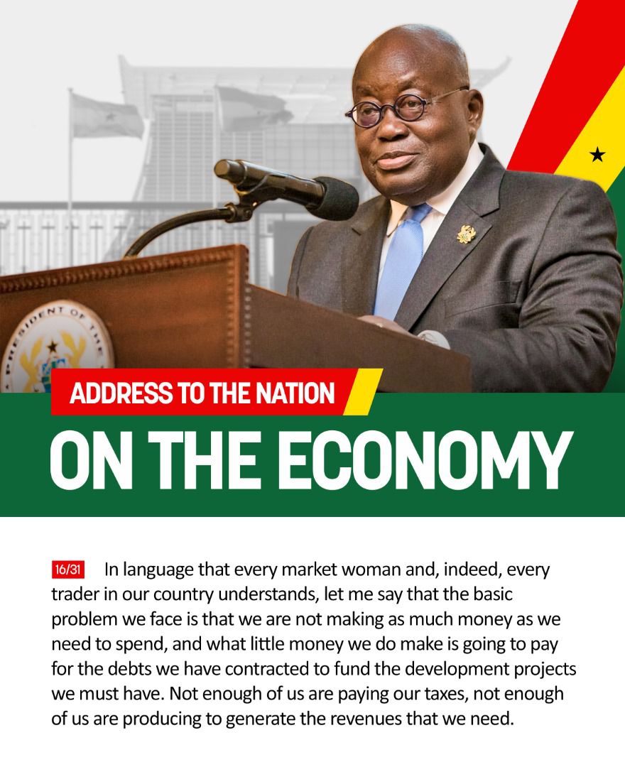 StephenNtim's tweet photo. Excerpts of President Akufo-Addo's address to the nation. https://t.co/fvAnIbkh39