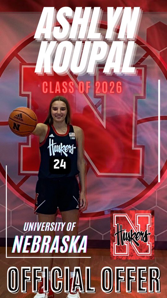 I am very blessed and excited to announce that I have received an offer from @HuskersWBB !! Thank you for everything!! @gussowilliams5 @TGoehle @CoachMays23 @CoachJKeller