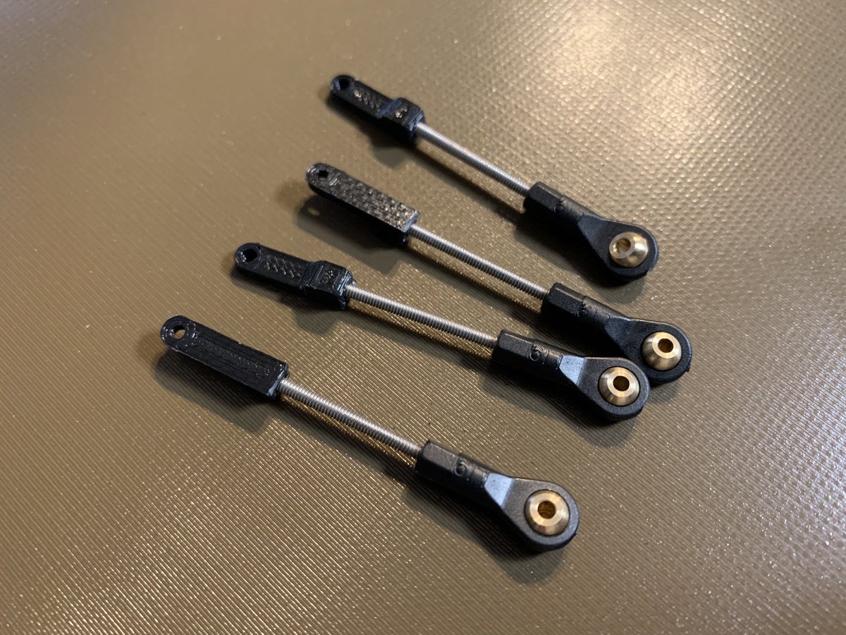 nickbering's tweet photo. Starting work on assembling the actual animatronics mechanism, now. Assembly of the push roads that actual the eye rotations complete.

These specialty gabby servo tie rods ends are kinda neat. https://t.co/tEayIzXwkH