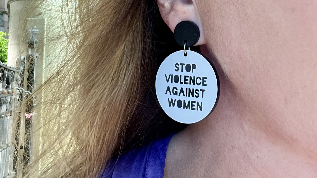 I just got stopped and verbally abused on the street by a man demanding I take these earrings off. Irony much?