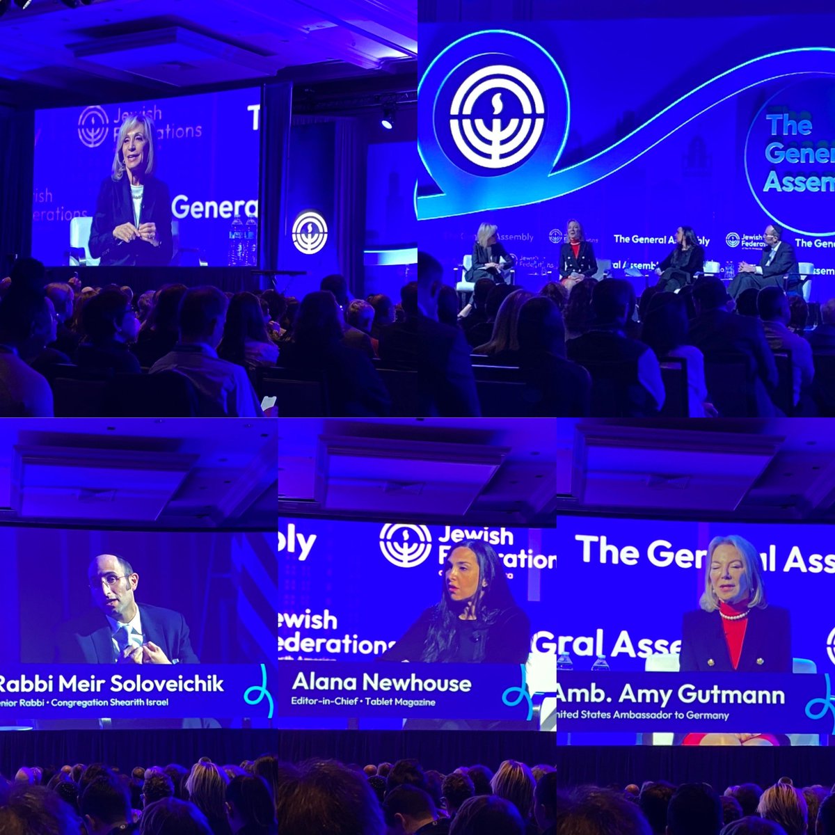 JCNCF's tweet photo. Great panel discussion at #GeneralAssembly22 #jewishfederations #StandUpToJewishHate @jfederations @mitchellreports @alananewhouse @tabletmag #RabbiMeirSoloveichik https://t.co/Lbam6FgReZ