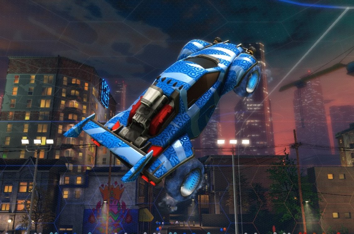 spiderdan1111's tweet photo. Brain Freeze! #FitCheckContest #RLFitCheck
@RocketLeague
Body: Octane
Decal: Tyger
Colors: D6 Outer World, A10 Metallic
Wheels: Brainfreeze
Boost: Cobalt Diecast Spark
Trail: Cobalt Sparklet
Goal Explosion: Cobalt Spatial Rift https://t.co/HKilopEKMa