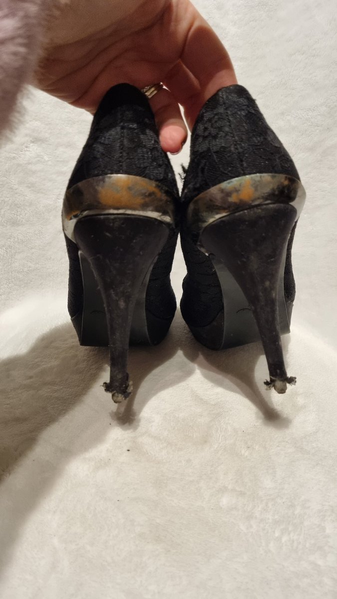 BeachWebbies's tweet photo. #trashedheels #cuminmyshoes #trashedshoesfetish message me to buy ๐ https://t.co/LmoaTLXuk1