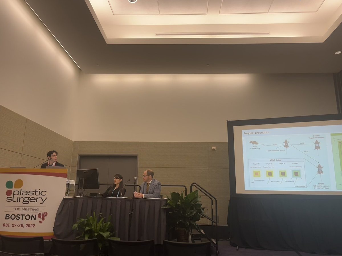 DanyYMatar's tweet photo. #ASPS this weekend, I had the opportunity to present my team’s studies of how #NPWT alters #scarring pathways to prevent #fibrosis. Made new friends and caught up with old mentors, was a great time! 👨‍🔬 🐁 

@harvardmed @BrighamResearch @AdrianaPanayiMD @OliverDarwish @MengfanWu3 https://t.co/1C7X304jFU