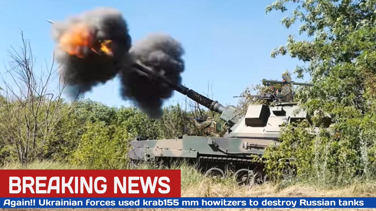 Again!! Ukrainian forces used krab155 mm howitzers to destroy Russian tanks
#BreakingNews #UkraineWar #Ukraine
#RussianUkrainianWar #howitzer #ahskrab 

youtu.be/vt3kuF5wOu0