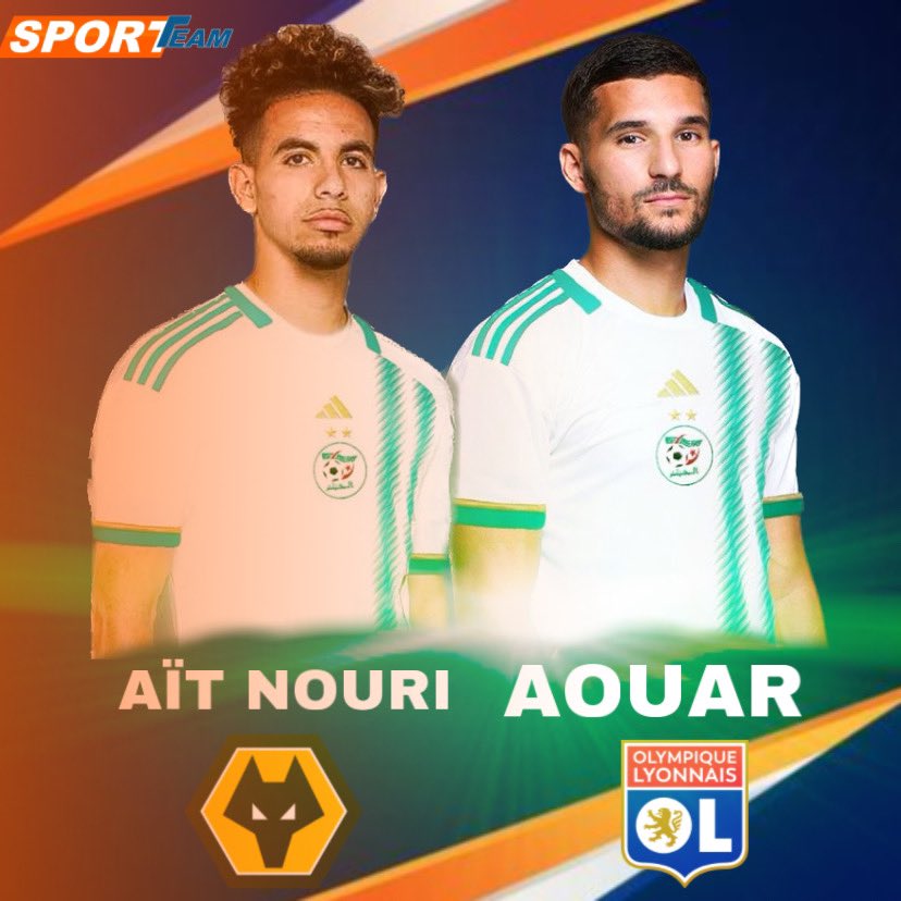 Sporteam_FR's tweet photo. EXCLU 🚨🇩🇿

Les joueurs Rayan Ait Nouri et Houssem Aouar auraient effectués un changement de nationalité sportive et seront présents au prochain rassemblement de l’équipe nationale 🇫🇷➡️🇩🇿

(@France24_ar )
#algerie #aouar #aitnouri #dz https://t.co/S2tr3siOq2