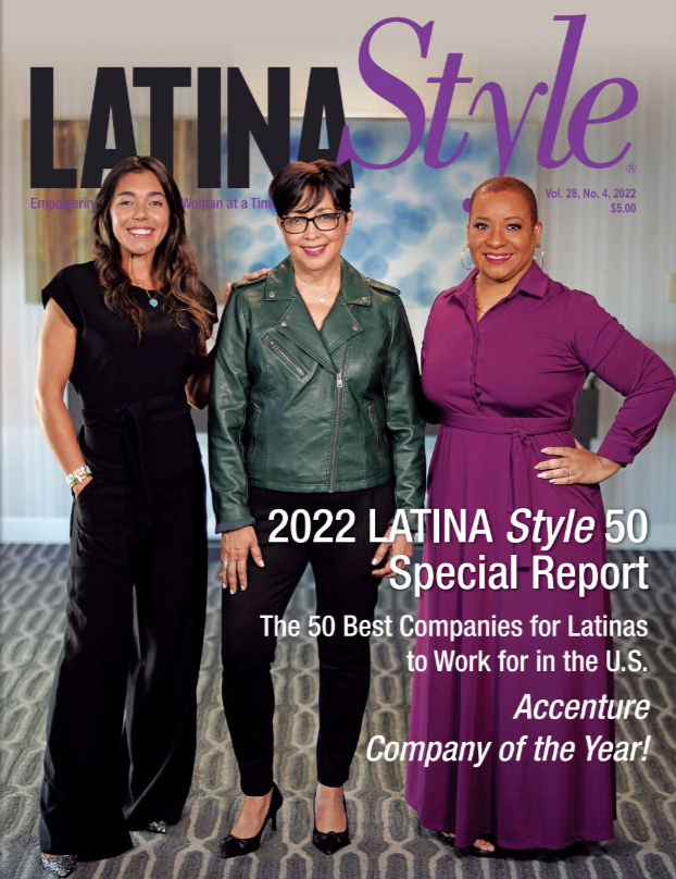 O2Caroline's tweet photo. It’s so exciting to see Priscila de Pinho, Nellie Borrero and Glenda Hernandez featured on the cover of @LATINAStyleMag. This is a great recognition for @Accenture as the Best Company for Latinas to Work for in the U.S. https://t.co/U3F3Gxqp7C https://t.co/DQtw2LUkWL