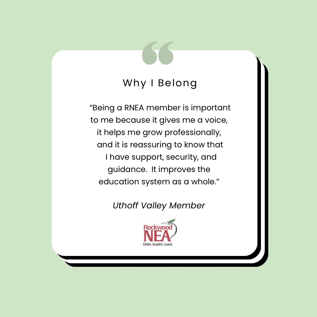 Why do you belong? #rnea #nea #mnea #teacher #education <a href="/MissouriNEA/">Missouri NEA</a> <a href="/NEAToday/">NEA</a>