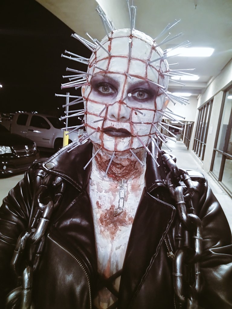 fxmakeupbycandy's tweet photo. #hellraiser #pinhead https://t.co/dn8eQEI6Sy