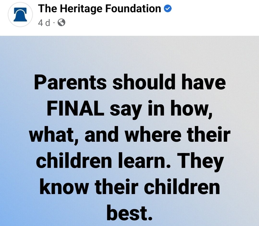 LiamOMaraIV's tweet photo. This is offensively stupid. I want children to know more than I do, to know better than I do, to grow and thrive. Pretending children exist to imbibe their parent's knowledge and biases is to argue for stagnation. Also, parents aren't automatic subject area and education experts. https://t.co/T5XIzkIZiH