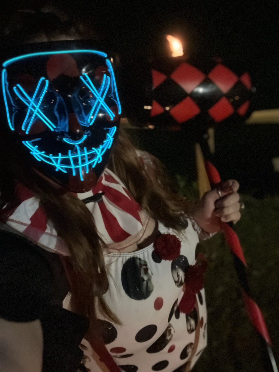 JaciWeidemann's tweet photo. Y’all check out me and my crews scary costumes from last night! Family put on a little scary trail for some kiddos, giving me a reason to bust out my iPhone camera and take some cool photos 🎃📸 #Scarers https://t.co/Y47AlVhQHO