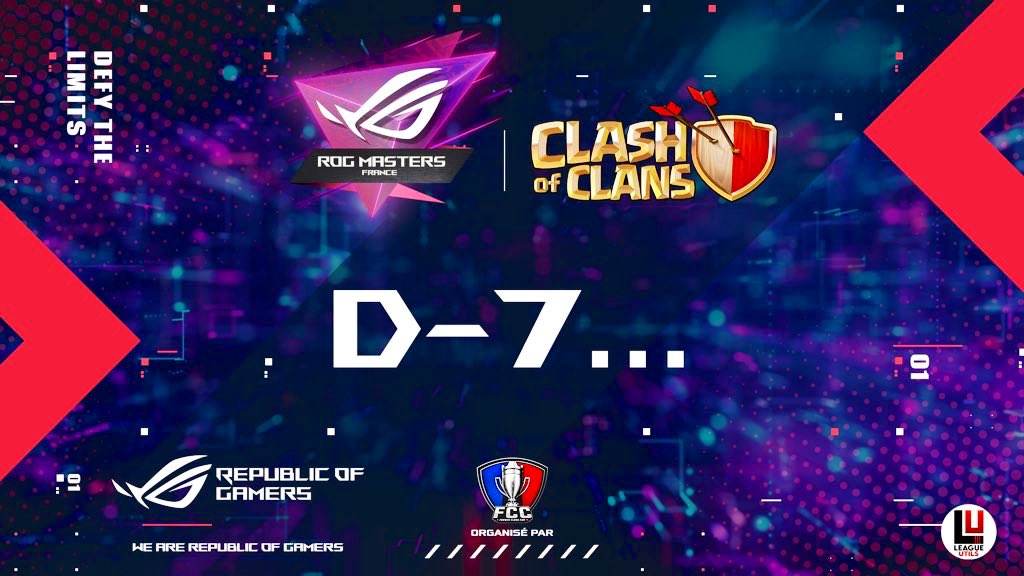 🇫🇷 Déjà plus d'une centaine d'inscriptions pour la ROG MASTERS... Pour les retardataires, il ne vous reste plus que 7 jours pour vous inscrire! ⏰

🇬🇧 Already more than hundreds applications for the ROG MASTERS... For the latecomers, there is only 7 days left to apply! ⏰
