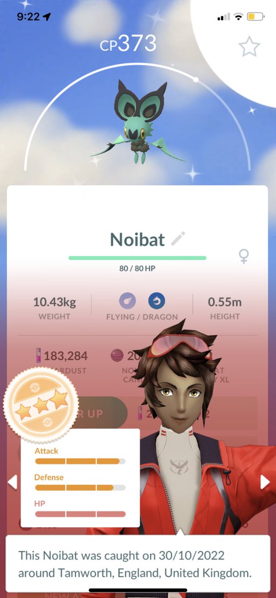 Another 😎 #PokemonGOTrickRTreat #halloween #ShinyPokemon #noibat