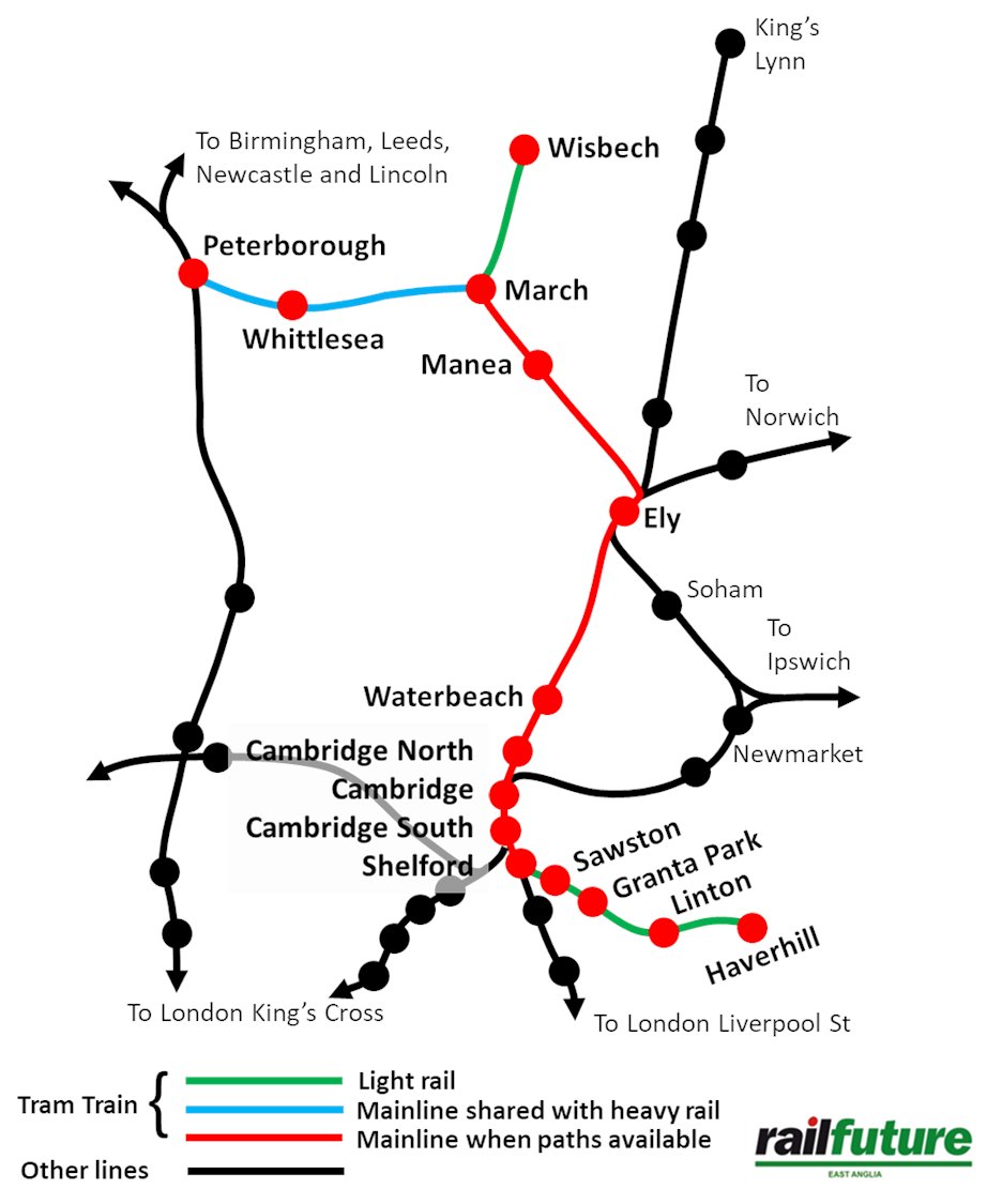 RailfutureEA's tweet image. Network Rail's light rail team have identified Tram-Train as an option for both the #Wisbech and #Haverhill line re-openings. #Railfuture Tram-Train presentation and #Haverhill Restoring Your Railway Fund bid here railfuture.org.uk/East+Anglia+Ha…