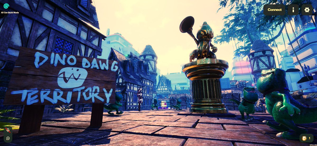 JamieMoof's tweet photo. Are ready to have some fun in Dawgtown?

1/ Here is an early concept on how the look and feel of @DinodawgKingdom @_portals_ district could look like! You're about to enter Dinodawg Territory, grab some BONE, a frog launcher and let's go! #PortalsDistricts https://t.co/udRp6pgpFY