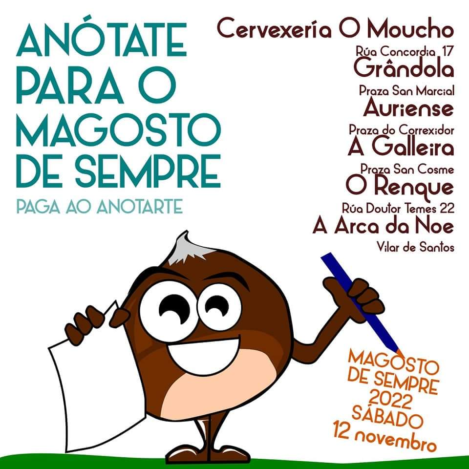 E depois do Samaím sabedes o que vêm? O MAGUSTO DE SEMPRE!!!!!!! Anota-te antes do 7 de novembro🍂🌰🌰🌰🔥🔥🔥❤️