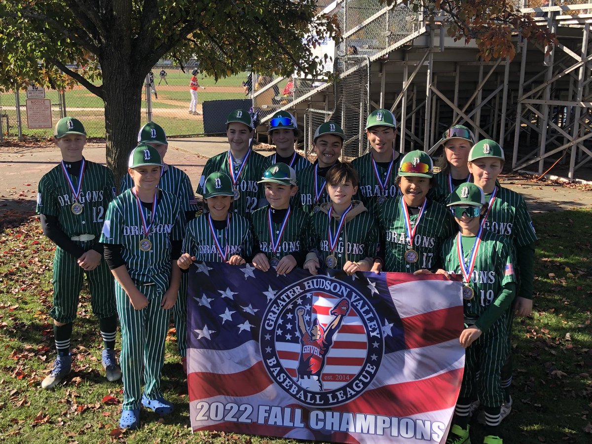 The 13U Dragons win the #GHVBL fall league today with a 11-0 win over the Armonk Bobcats!!  These boys have been on a roll!