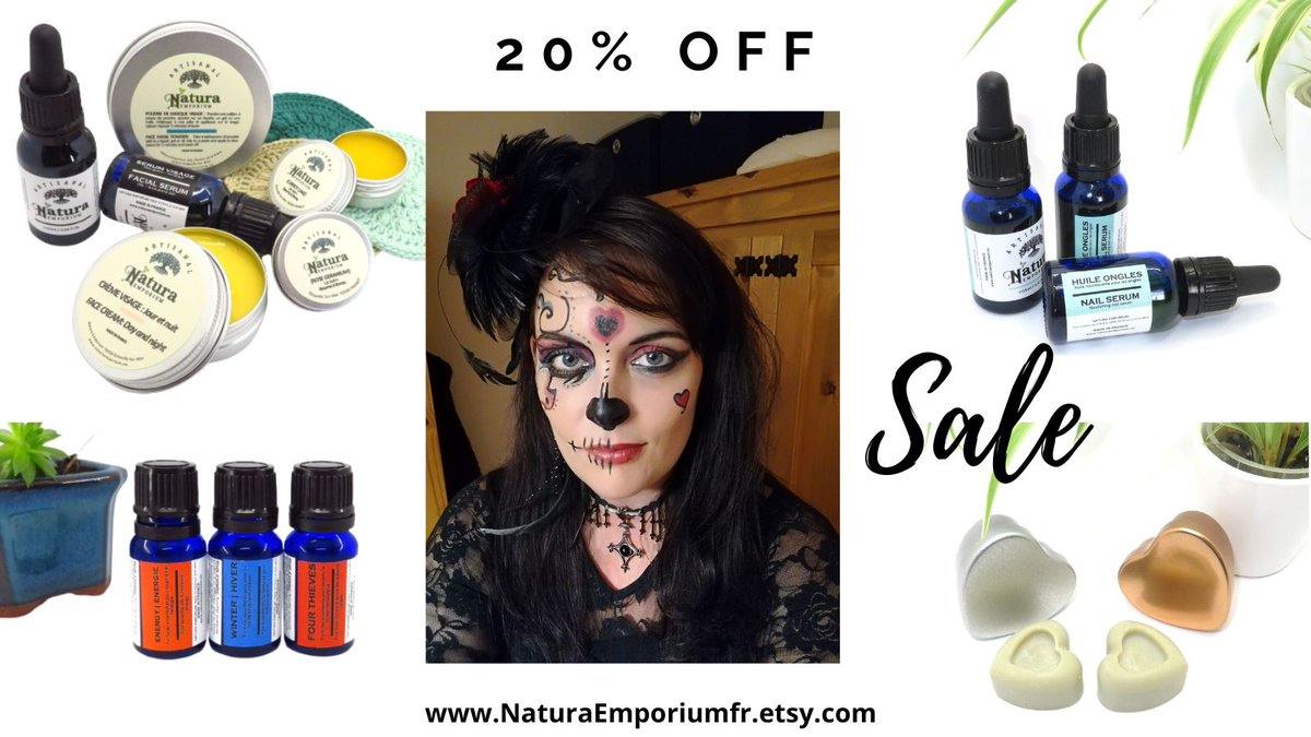 👻🎃HAPPY HALLOWEEN 🎃👻

Pumpkins aren't just for Halloween, the oil from the seeds is so nourishing for our skin &amp; hair.

Find it at NaturaEmporiumFR.etsy.com

#Earlybiz #EtsySeller #ShopIndie