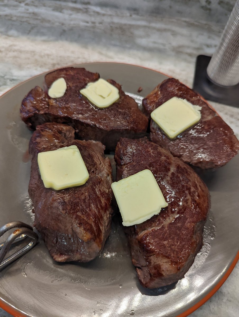 meatyorology's tweet photo. Some filets cooked with the @ChefSteps Joule and seared with a @Messermeister culinary torch.

@meat #bbq #cooking #grill #sousvide https://t.co/Zrj6PCJPA0