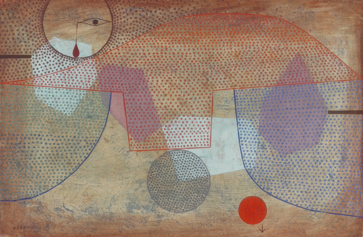 artistklee's tweet photo. Paul Klee, Sunset, 1930 #museumarchive #paulklee https://t.co/gLpDUl4ePV https://t.co/3iPUGcNK3p